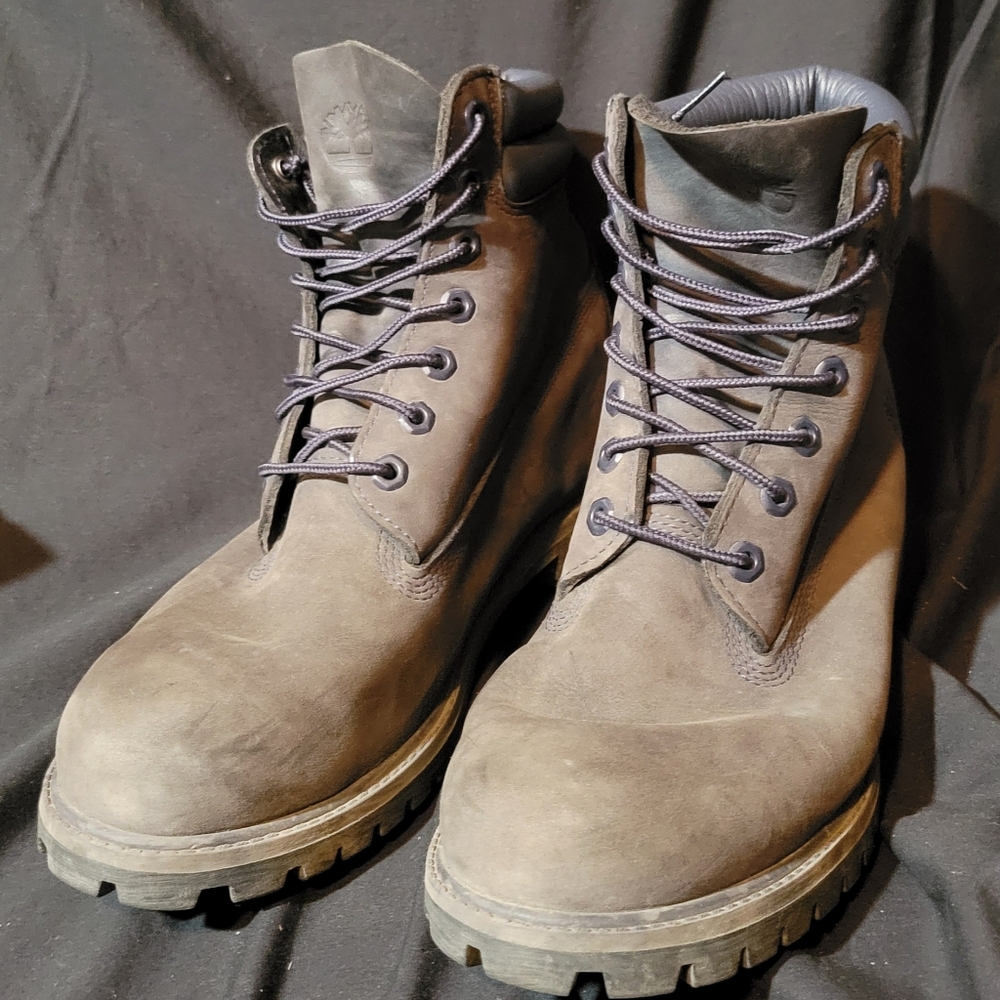 Men Timberland Premium Double Collar Grey A1L3C Boots! Size 9.5